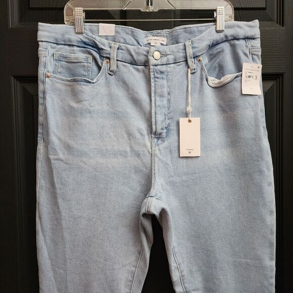 Good American 'Good Legs' Cigarette Raw Hem Jeans - Indigo145 - Picture 5 of 16